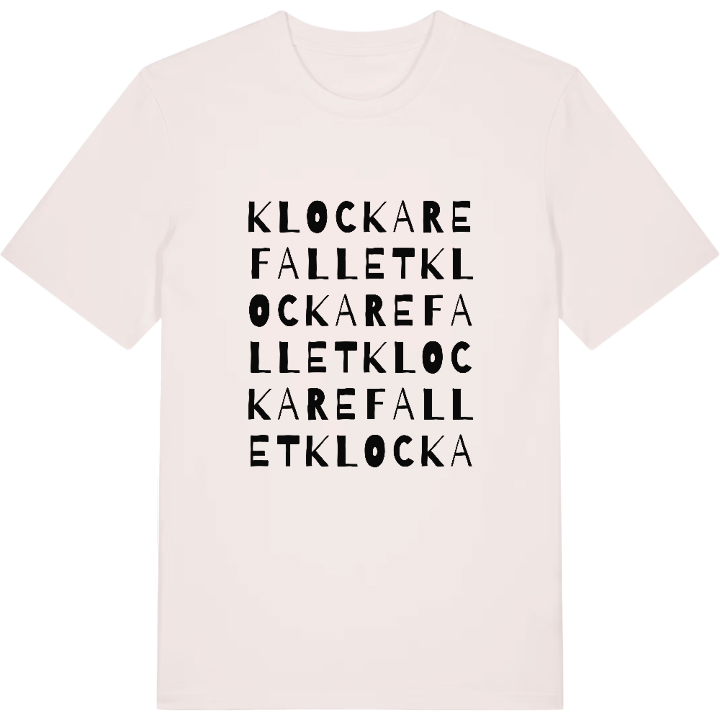 Klockarefallet ordlek t-shirt – t-shirt från PinShirt