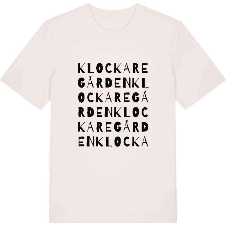 Klockaregården ordlek t-shirt – t-shirt från PinShirt