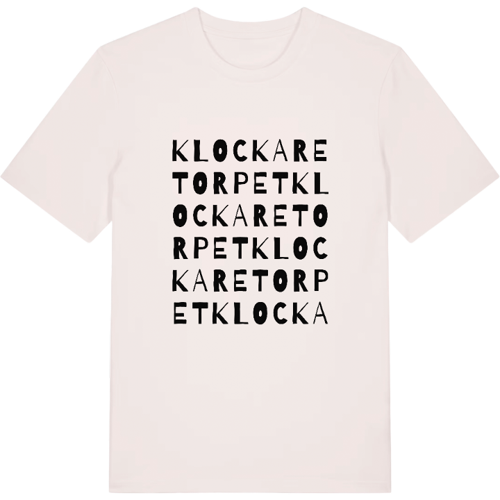 Klockaretorpet ordlek t-shirt – t-shirt från PinShirt