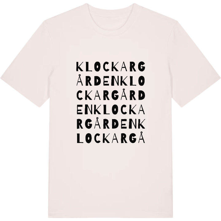 Klockargården ordlek t-shirt – t-shirt från PinShirt