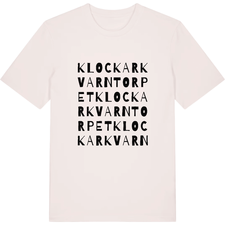 Klockarkvarntorpet ordlek t-shirt – t-shirt från PinShirt