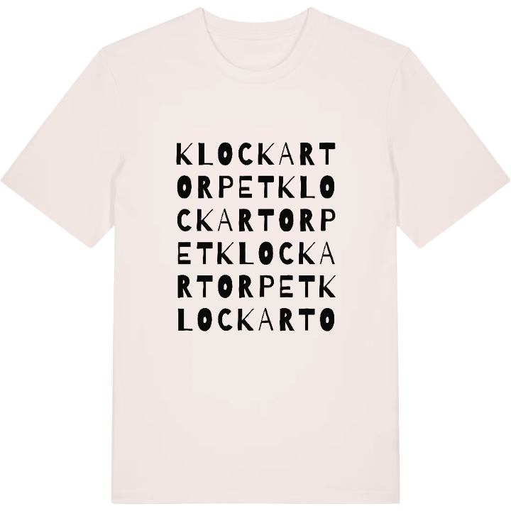 Klockartorpet ordlek t-shirt – t-shirt från PinShirt