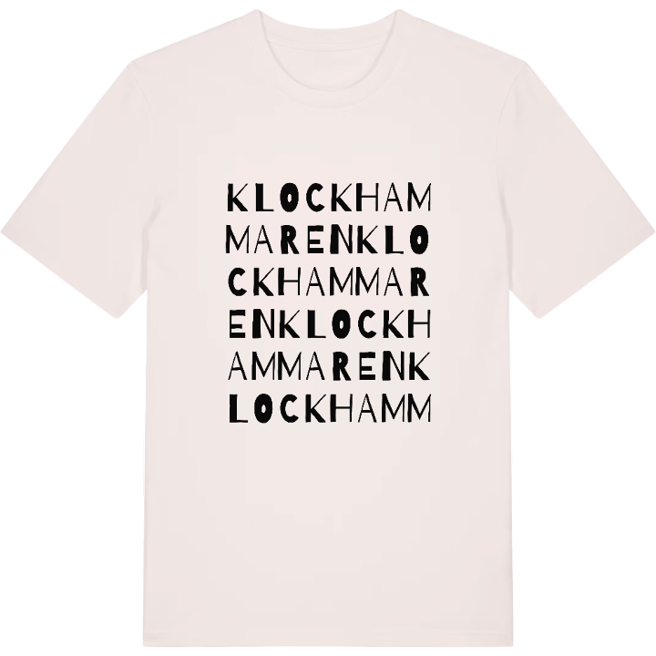 Klockhammaren ordlek t-shirt – t-shirt från PinShirt