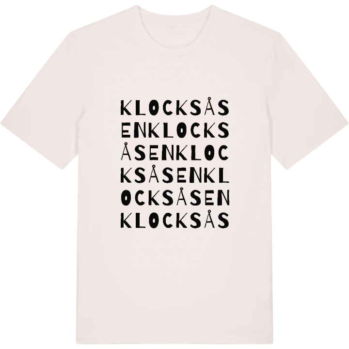 Klocksåsen ordlek t-shirt – t-shirt från PinShirt