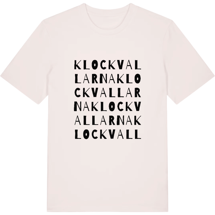 Klockvallarna ordlek t-shirt – t-shirt från PinShirt