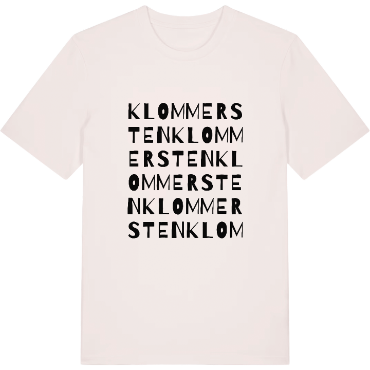 Klommersten ordlek t-shirt – t-shirt från PinShirt