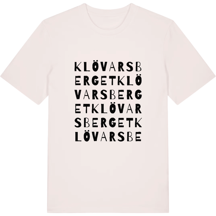 Klövarsberget ordlek t-shirt – t-shirt från PinShirt
