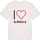 Jag älskar Klövdala t-shirt stort tryck