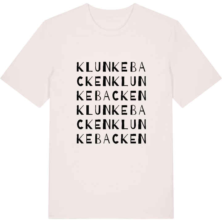 Klunkebacken ordlek t-shirt – t-shirt från PinShirt