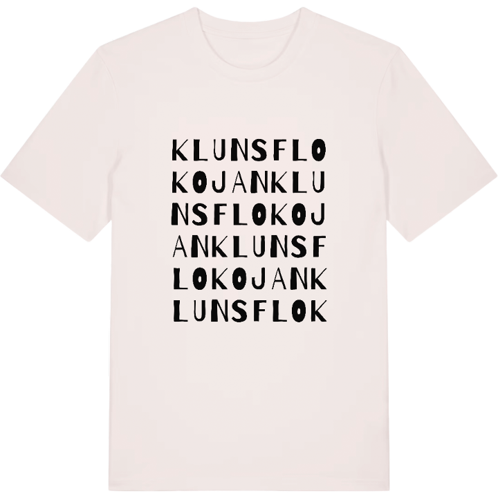Klunsflokojan ordlek t-shirt – t-shirt från PinShirt