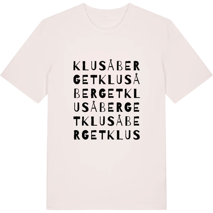 Klusåberget ordlek t-shirt – t-shirt från PinShirt