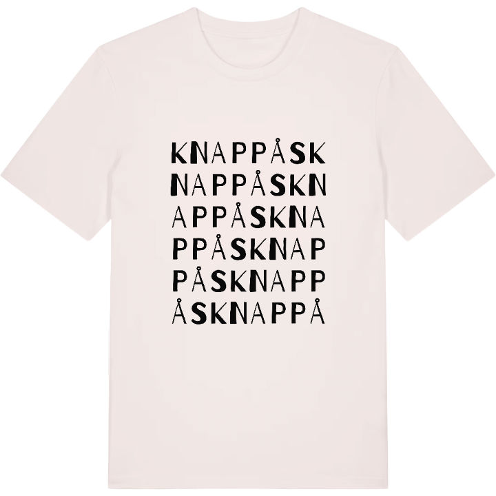 Knappås ordlek t-shirt – t-shirt från PinShirt