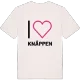 Jag älskar Knäppen t-shirt stort tryck