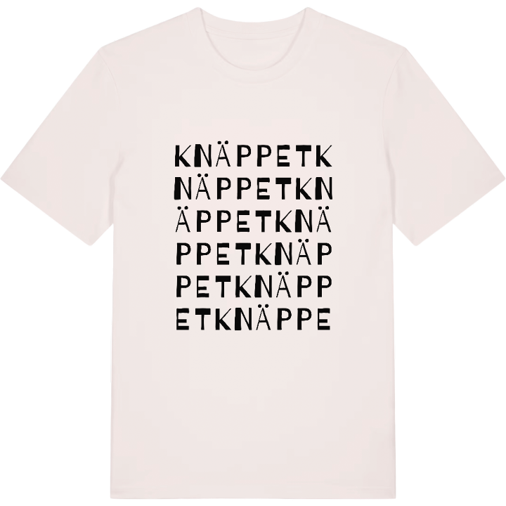Knäppet ordlek t-shirt – t-shirt från PinShirt