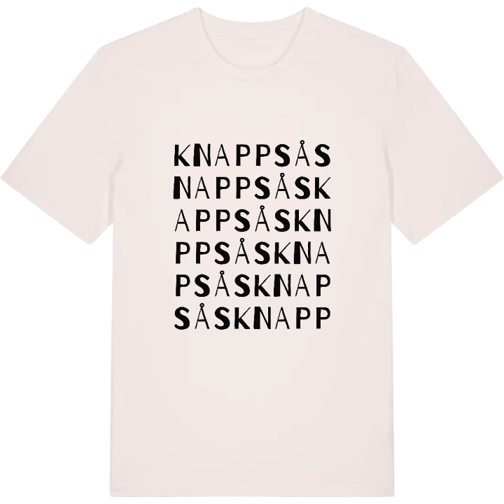 Knappsås ordlek t-shirt – t-shirt från PinShirt
