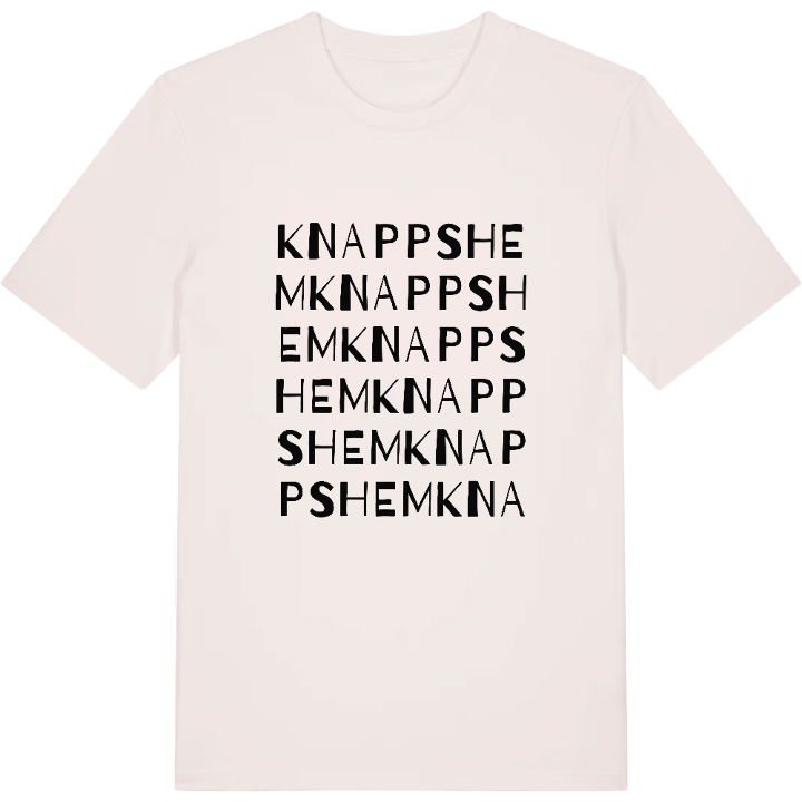 Knappshem ordlek t-shirt – t-shirt från PinShirt