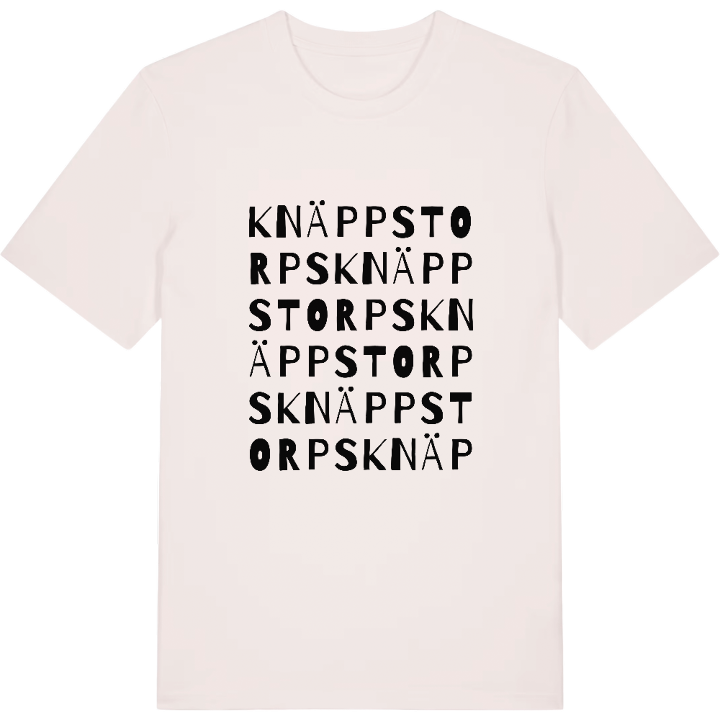 Knäppstorps ordlek t-shirt – t-shirt från PinShirt