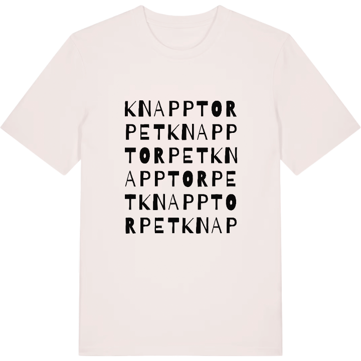 Knapptorpet ordlek t-shirt – t-shirt från PinShirt
