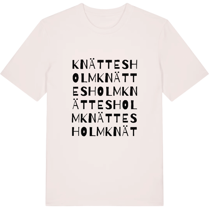 Knättesholm ordlek t-shirt – t-shirt från PinShirt
