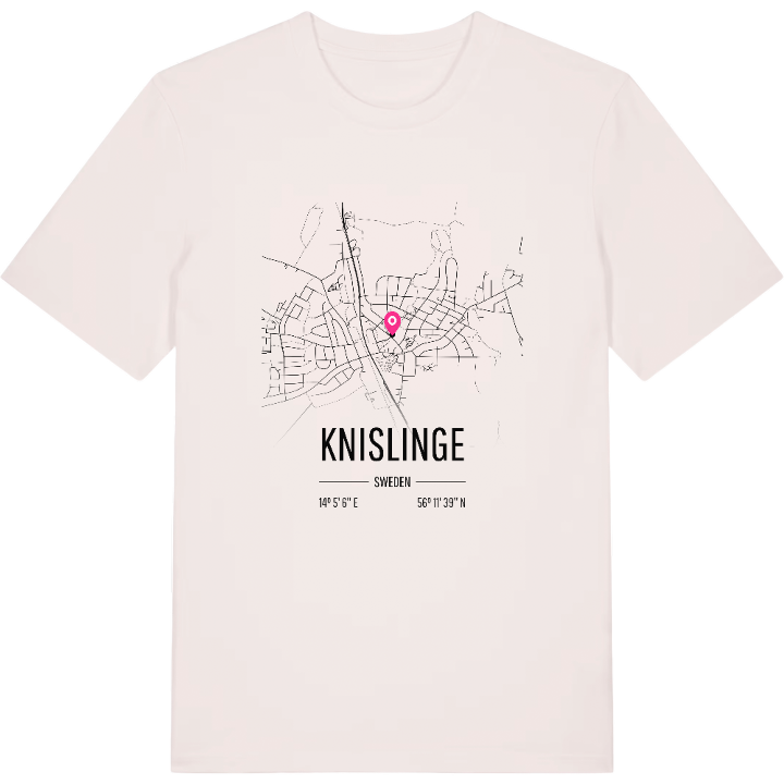 Knislinge karta t-shirt – t-shirt från PinShirt