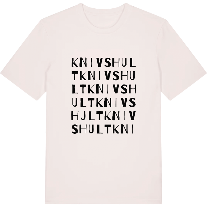 Knivshult ordlek t-shirt – t-shirt från PinShirt