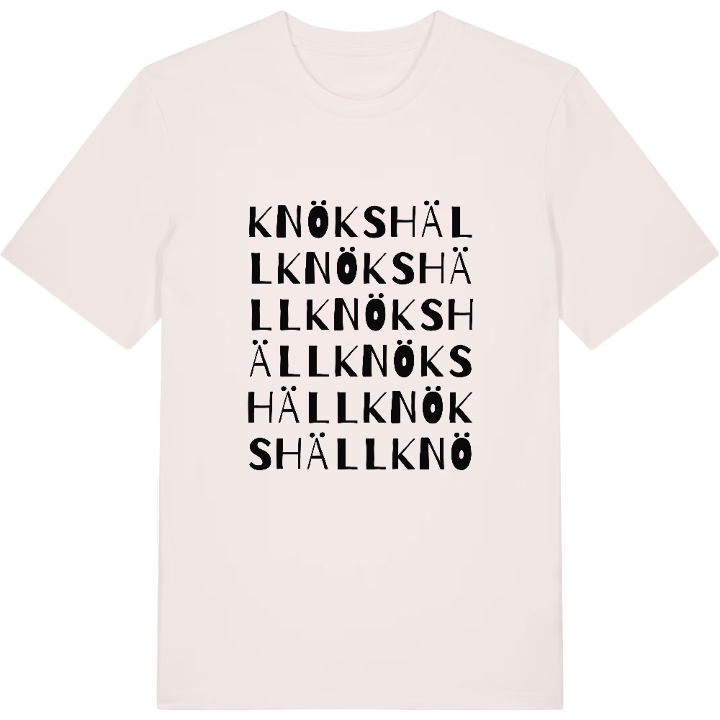 Knökshäll ordlek t-shirt – t-shirt från PinShirt
