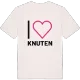 Jag älskar Knuten t-shirt stort tryck