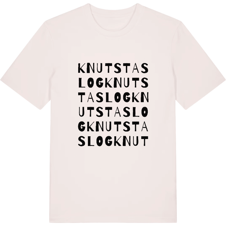 Knutstaslog ordlek t-shirt – t-shirt från PinShirt