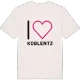 Jag älskar Koblentz t-shirt stort tryck