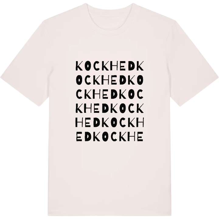 Kockhed ordlek t-shirt – t-shirt från PinShirt