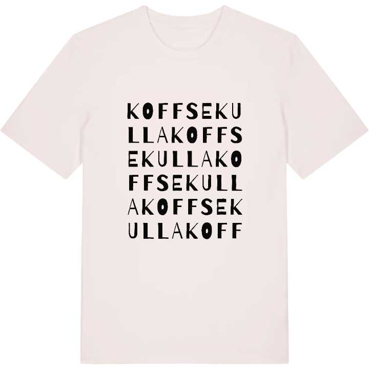 Koffsekulla ordlek t-shirt – t-shirt från PinShirt