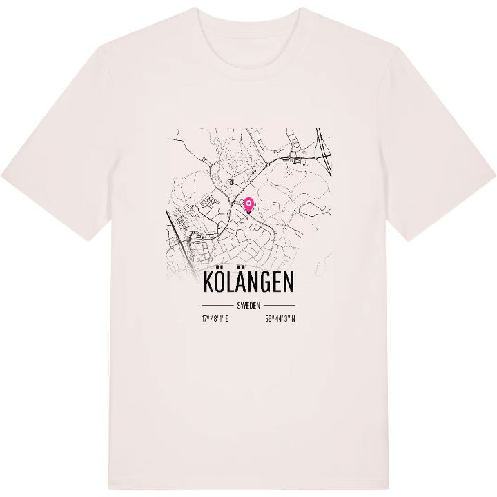 Kölängen karta t-shirt – t-shirt från PinShirt
