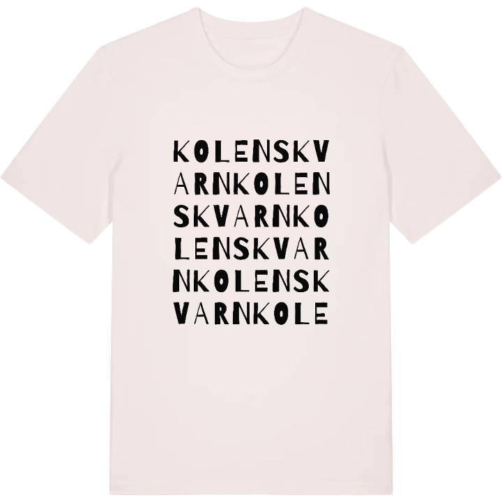 Kolenskvarn ordlek t-shirt – t-shirt från PinShirt