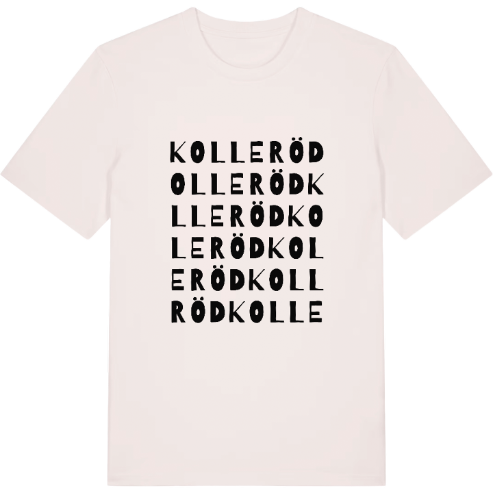 Kolleröd ordlek t-shirt – t-shirt från PinShirt