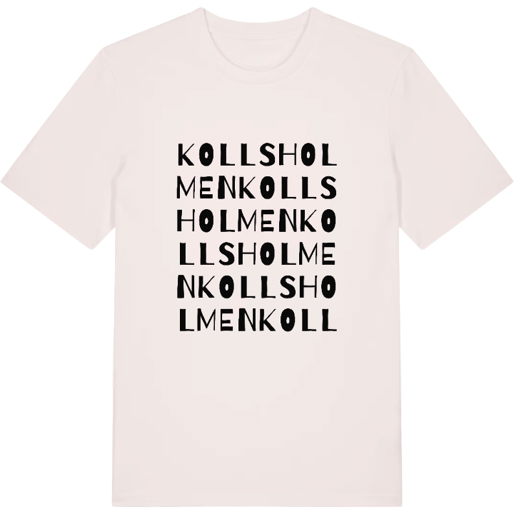 Kollsholmen ordlek t-shirt – t-shirt från PinShirt