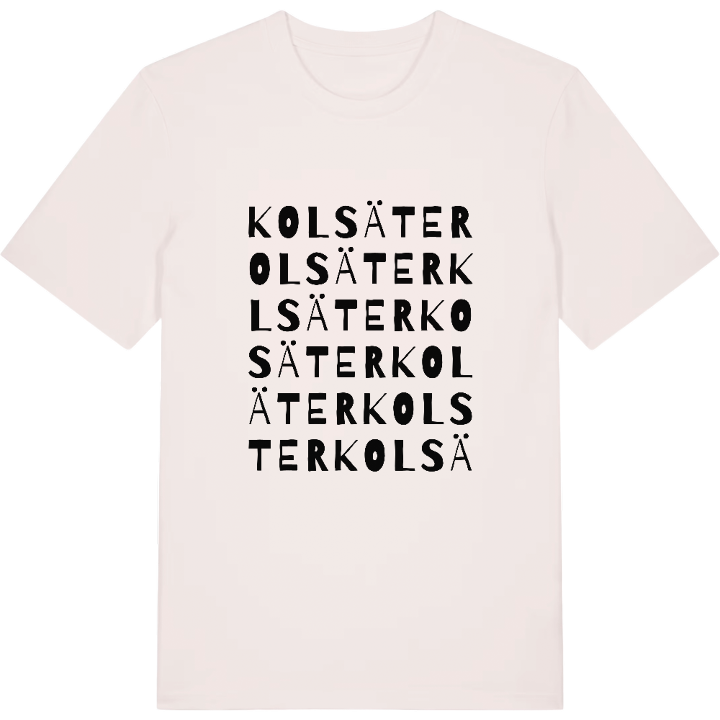 Kolsäter ordlek t-shirt – t-shirt från PinShirt