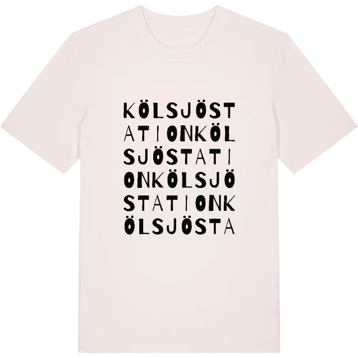 Kölsjö station ordlek t-shirt – t-shirt från PinShirt