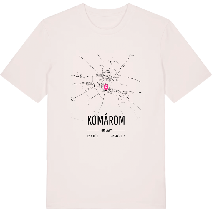 Komárom karta t-shirt – t-shirt från PinShirt