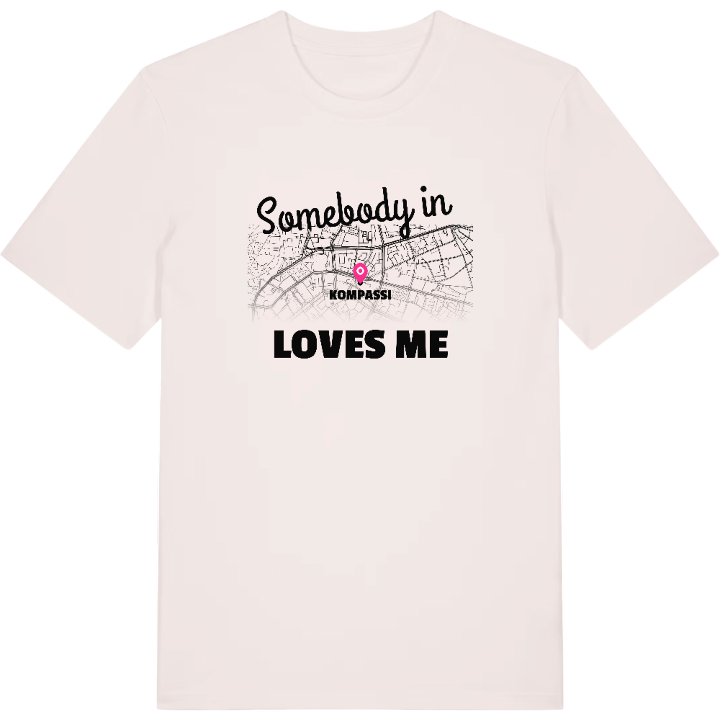 Någon i Kompassi älskar mig t-shirt – t-shirt från PinShirt