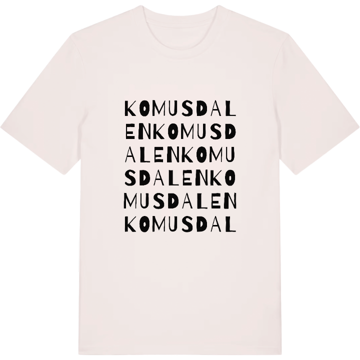 Komusdalen ordlek t-shirt – t-shirt från PinShirt