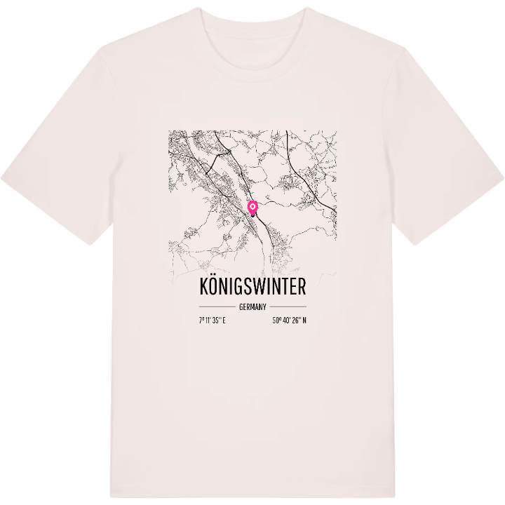 Königswinter karta t-shirt – t-shirt från PinShirt
