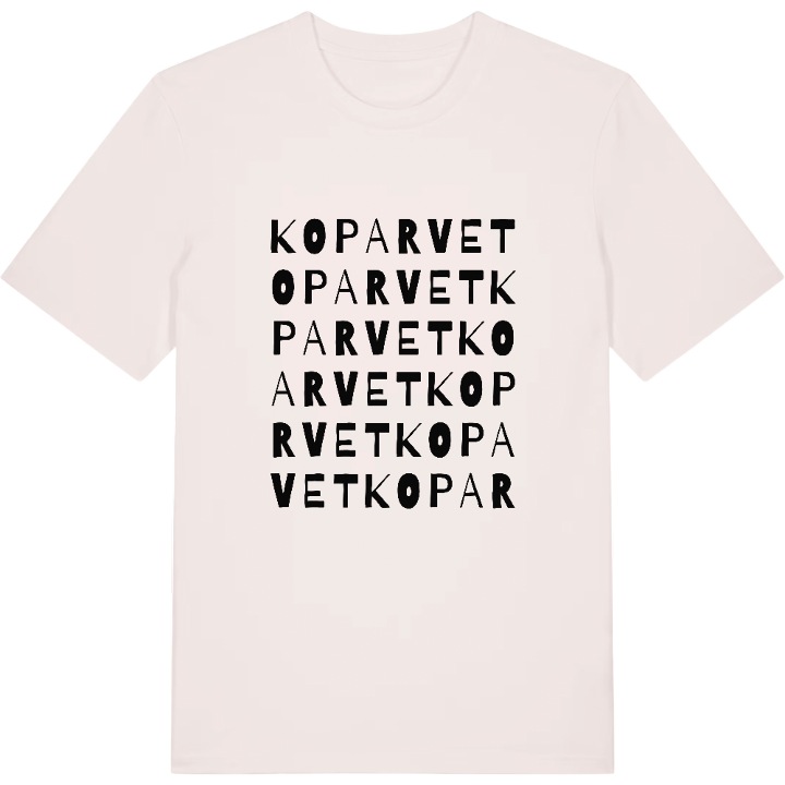 Koparvet ordlek t-shirt – t-shirt från PinShirt