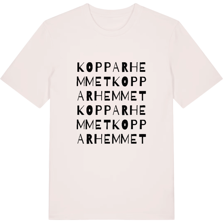 Kopparhemmet ordlek t-shirt – t-shirt från PinShirt