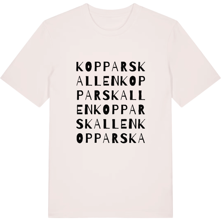 Kopparskallen ordlek t-shirt – t-shirt från PinShirt