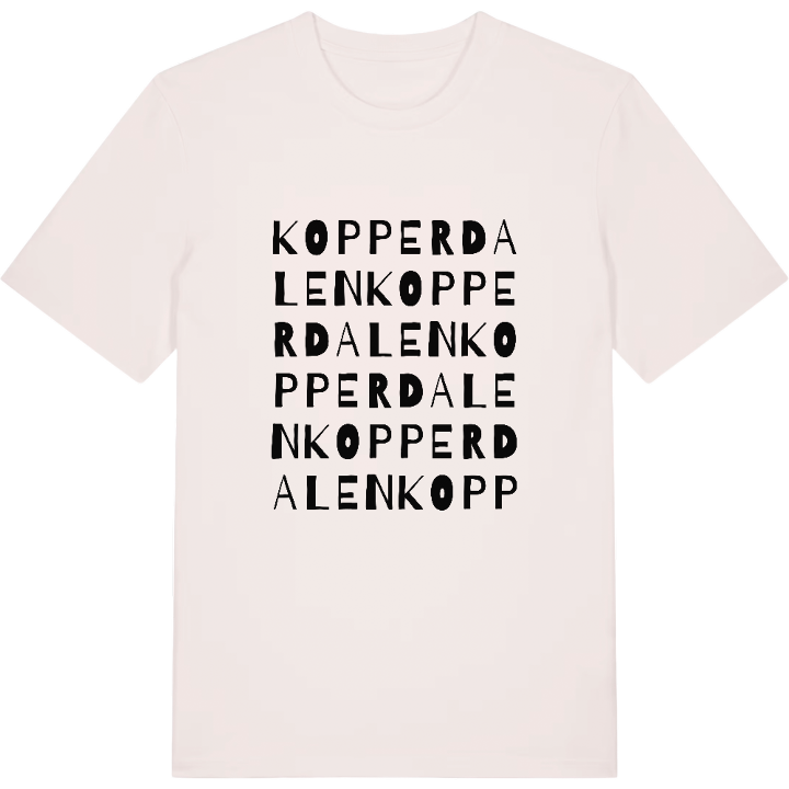 Kopperdalen ordlek t-shirt – t-shirt från PinShirt