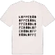 Kopperöd ordlek t-shirt