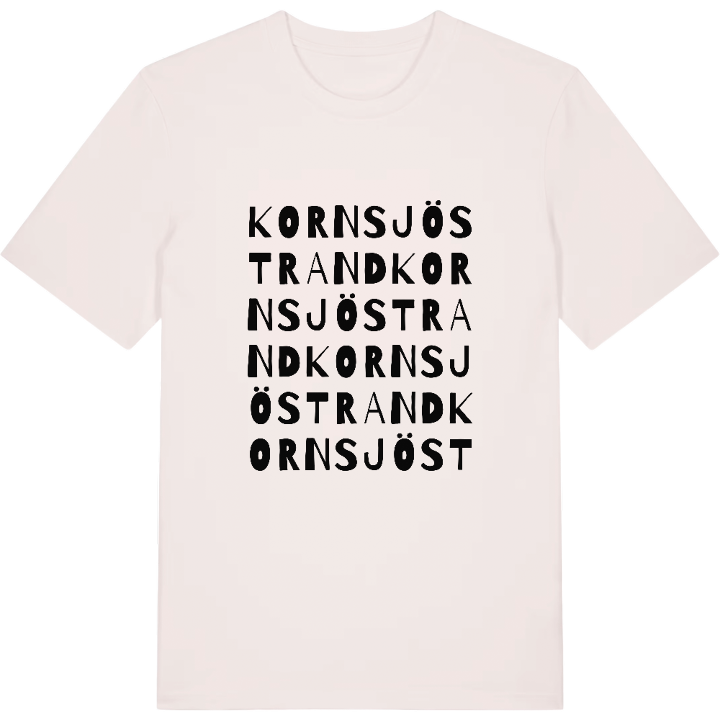 Kornsjöstrand ordlek t-shirt – t-shirt från PinShirt