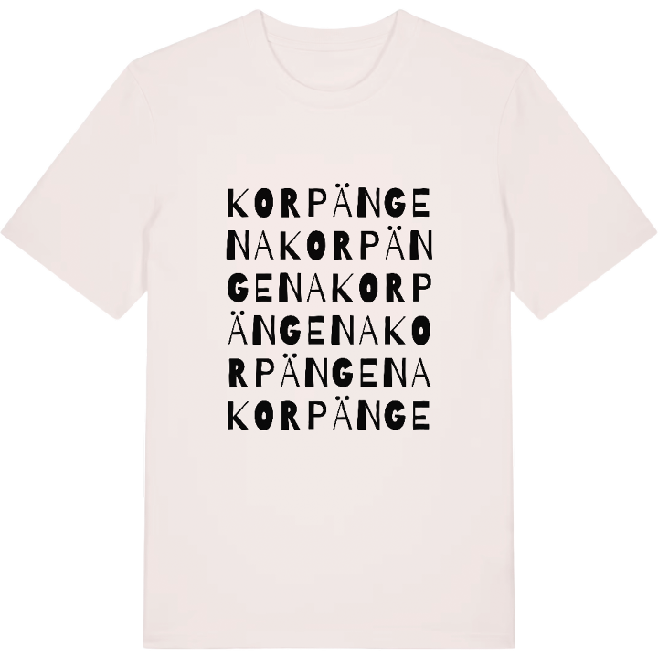 Korpängena ordlek t-shirt – t-shirt från PinShirt