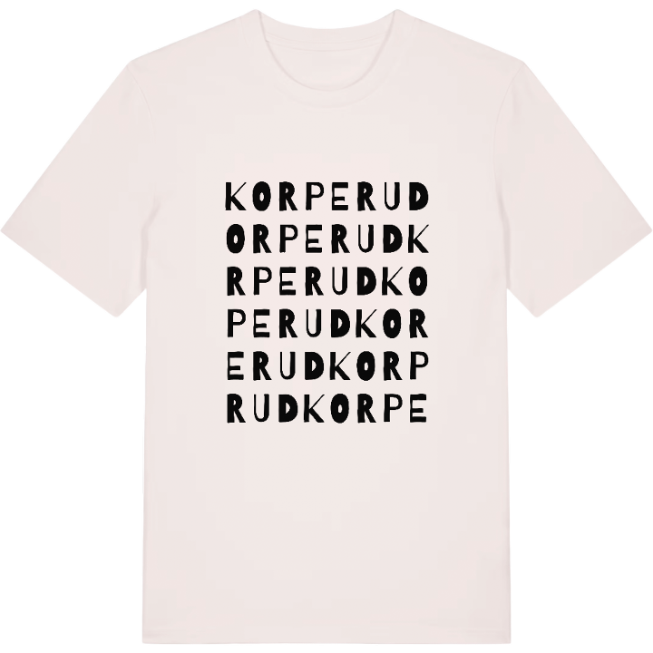 Korperud ordlek t-shirt – t-shirt från PinShirt