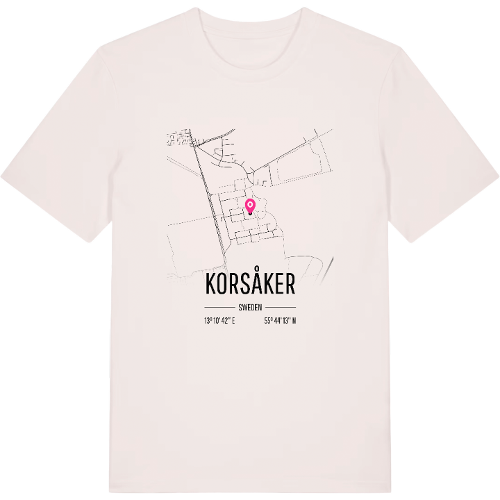 Korsåker karta t-shirt – t-shirt från PinShirt